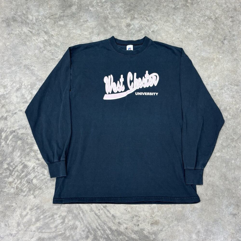 Vintage Y2K West Chester University Russell Athletic Unisex L Long Sleeve Tee